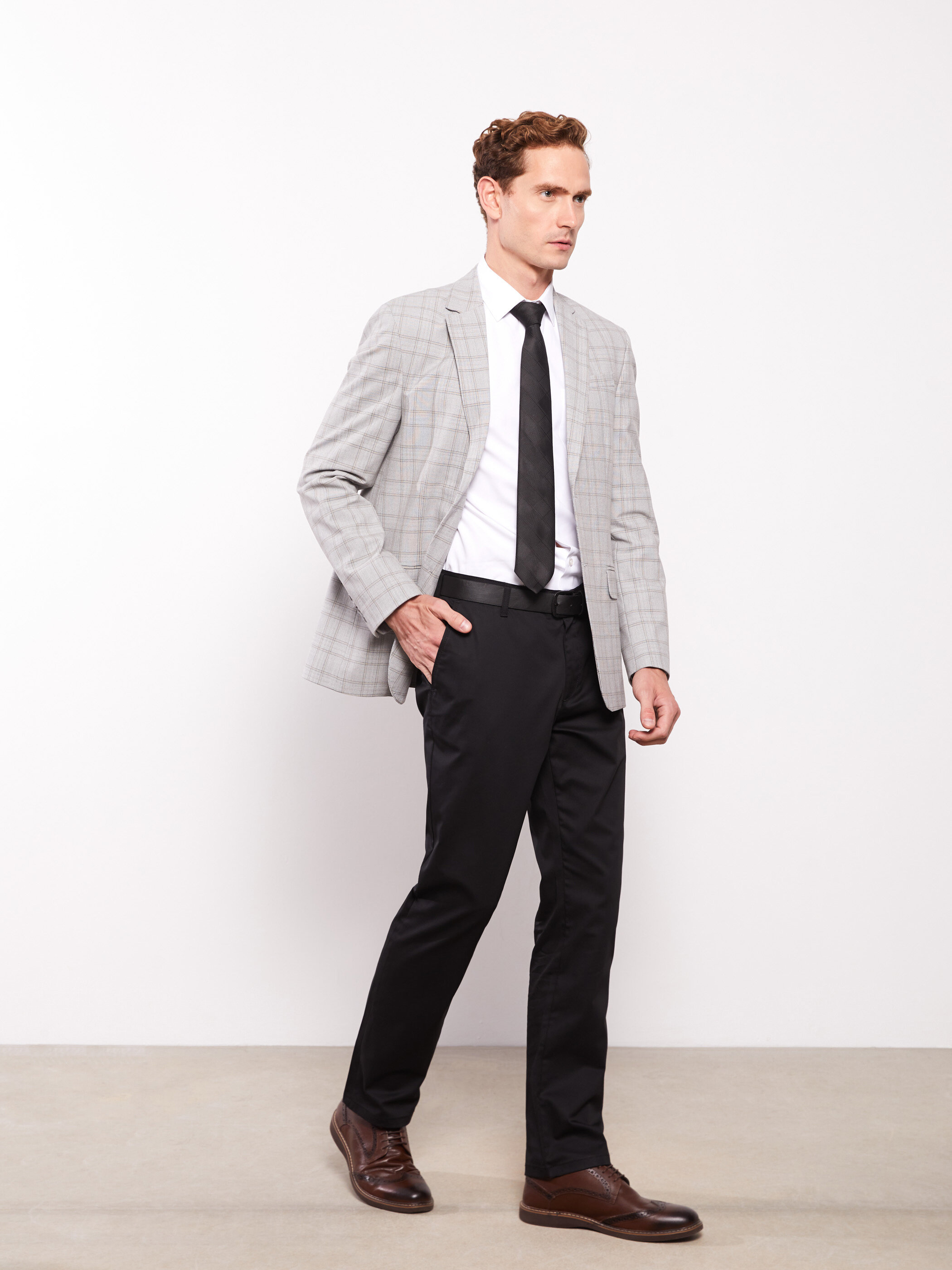 Blazer ceket — daş rəngi