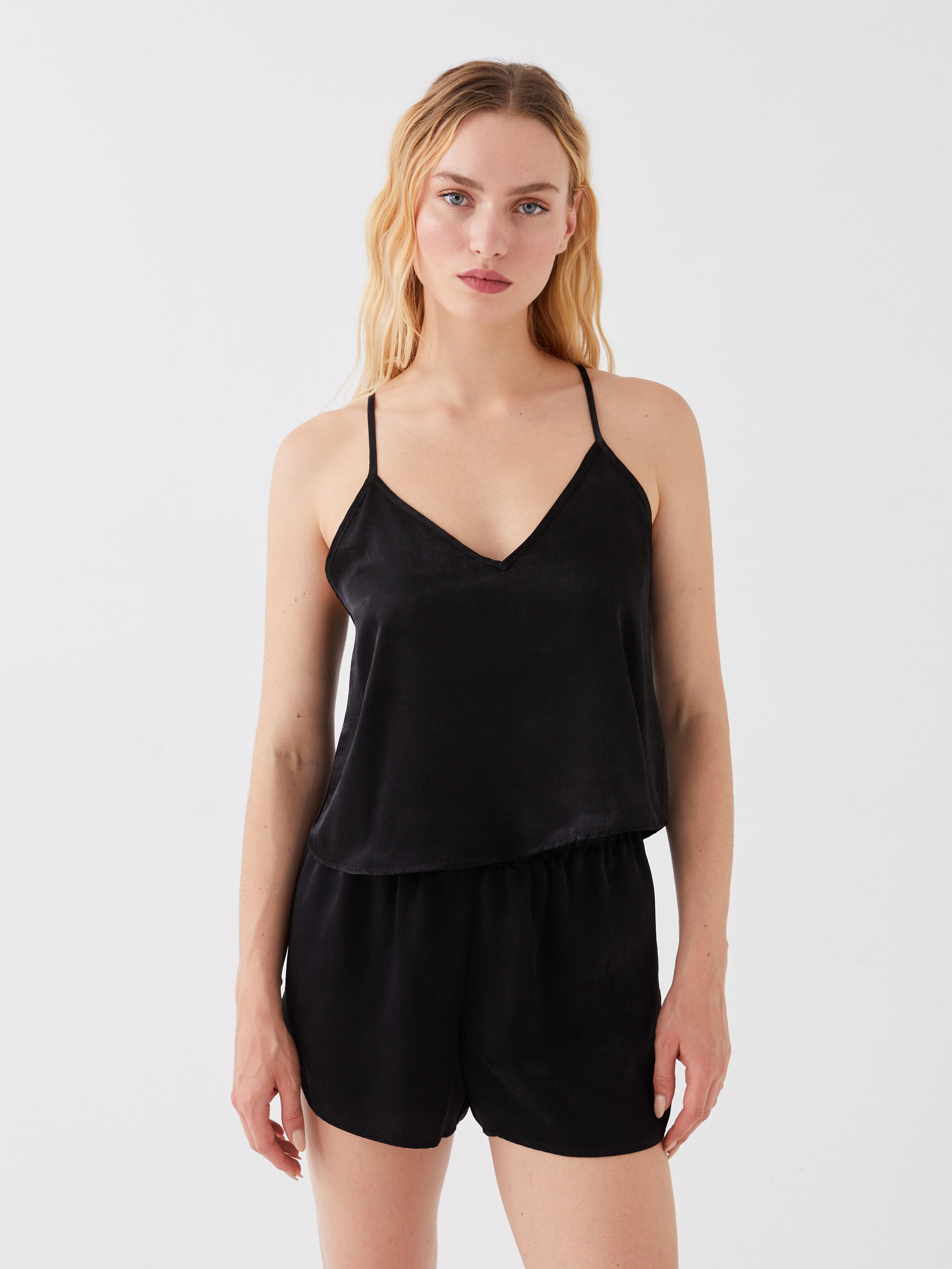 Pijama üst — qara