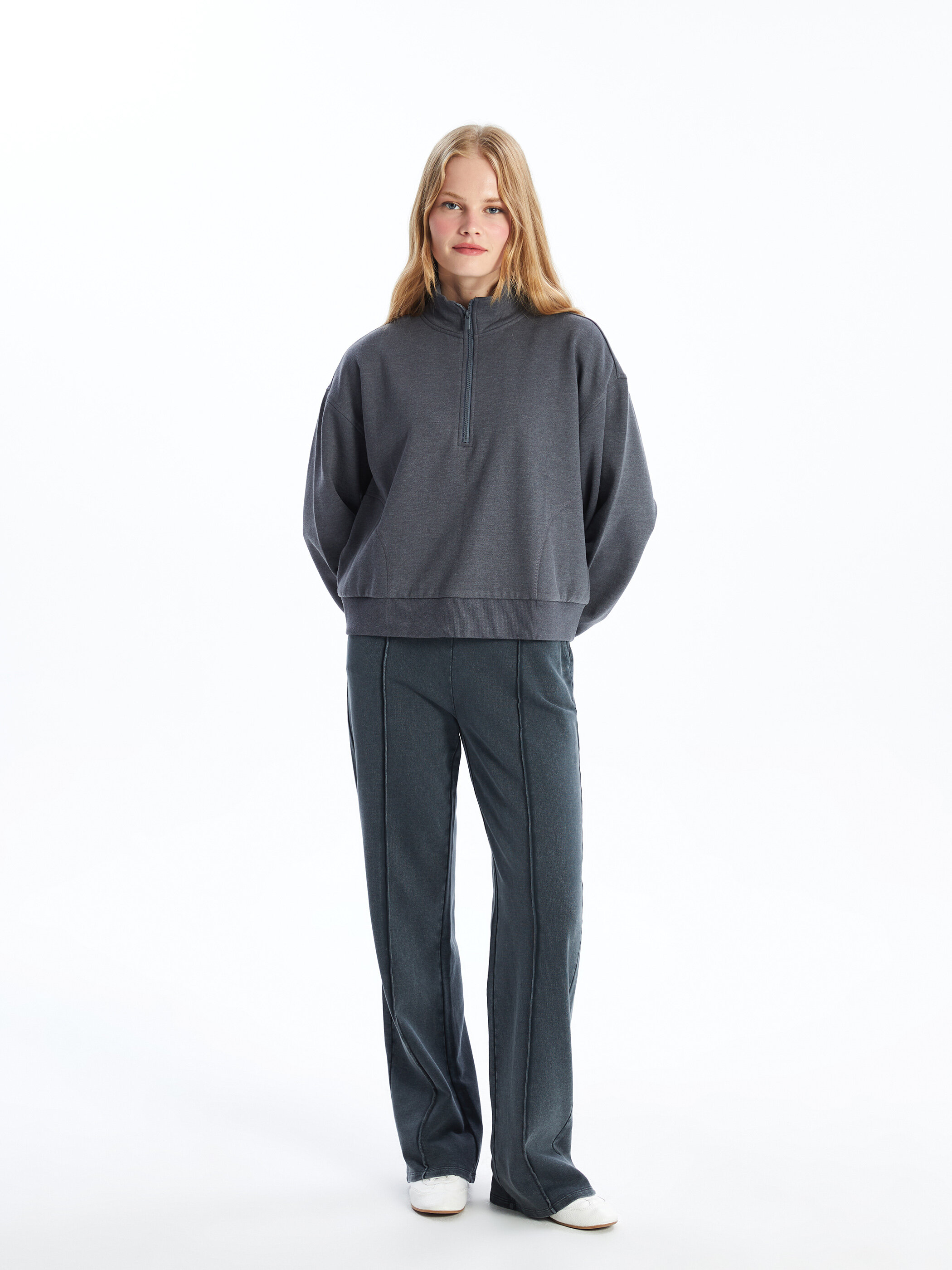 Trikotaj sweatshirt — antrasit