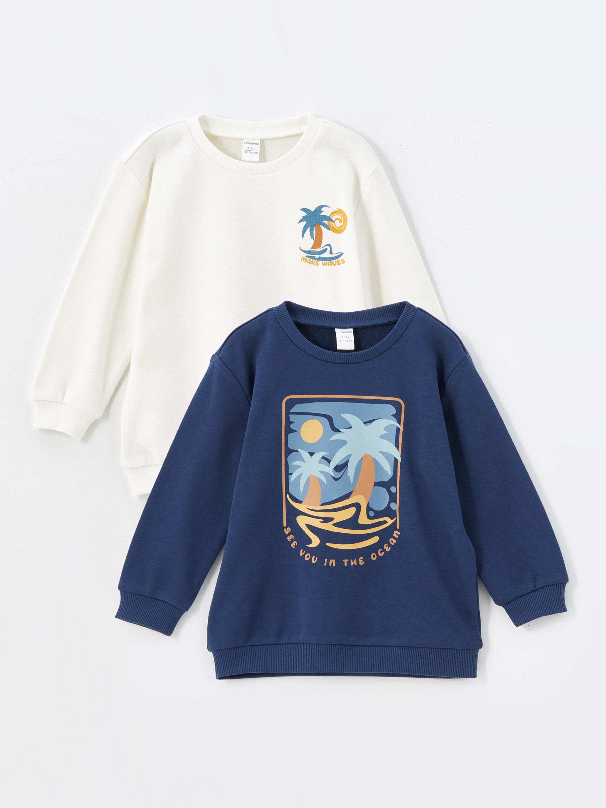 Trikotaj sweatshirt — açıq bej