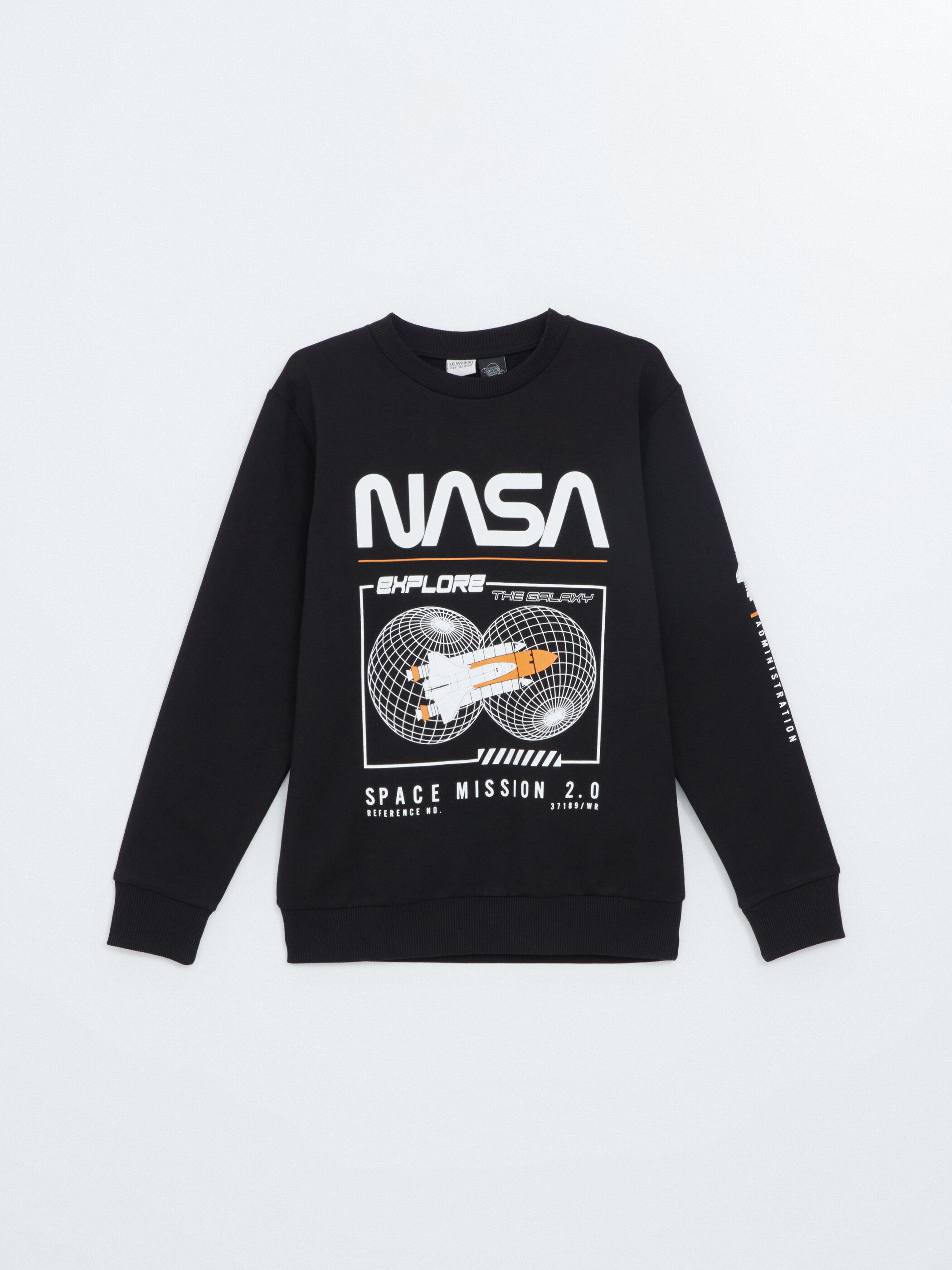 Trikotaj sweatshirt lisenziyalı — qara