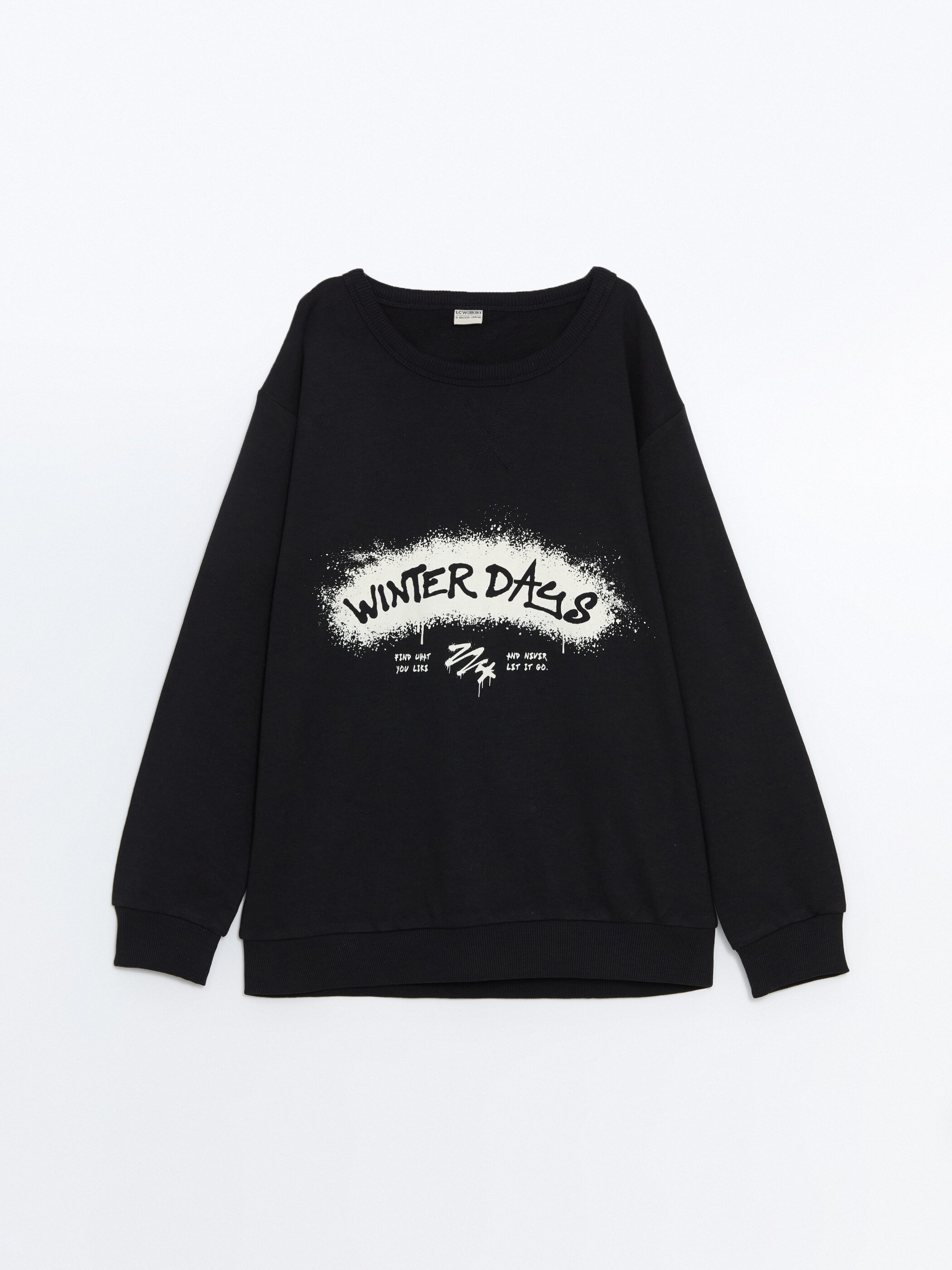 Trikotaj sweatshirt — qara
