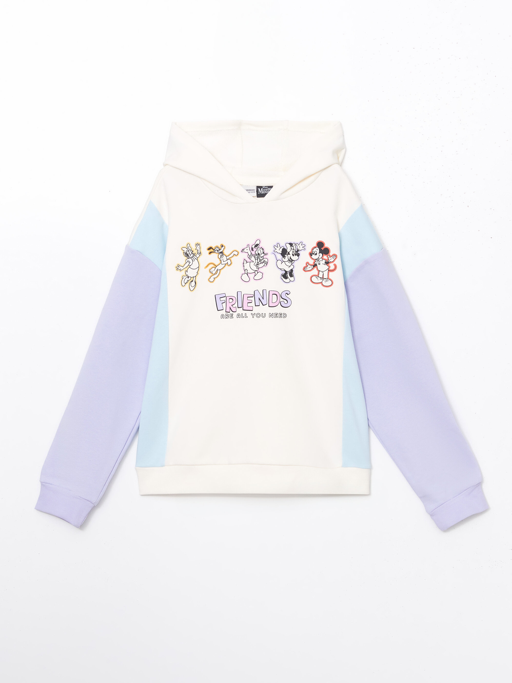 Trikotaj sweatshirt lisenziyalı — ekru