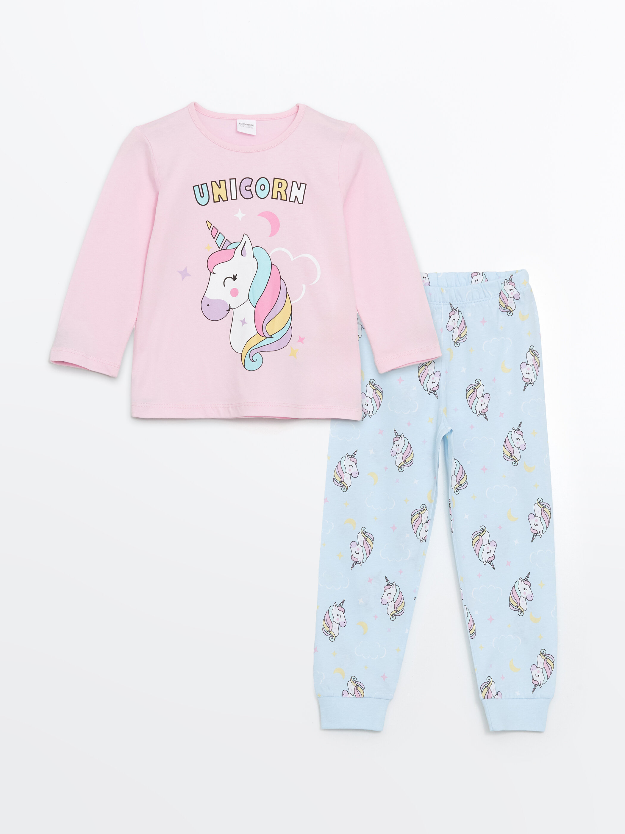 Trikotaj pijama uzunqol orta bel — yasəmən