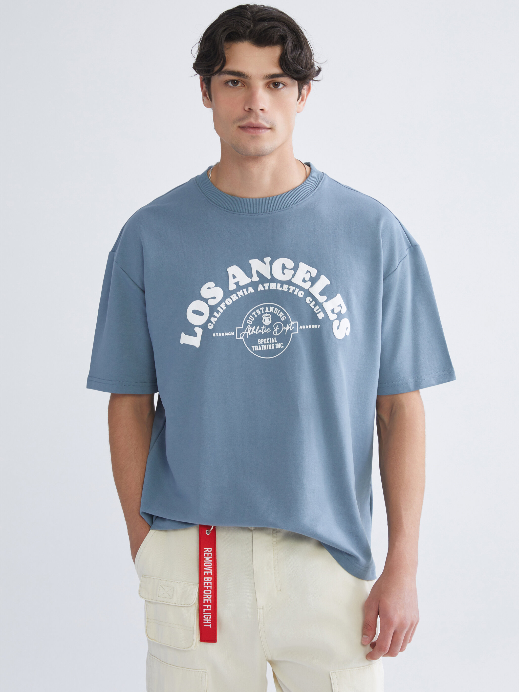 Trikotaj sweatshirt — mat mavi