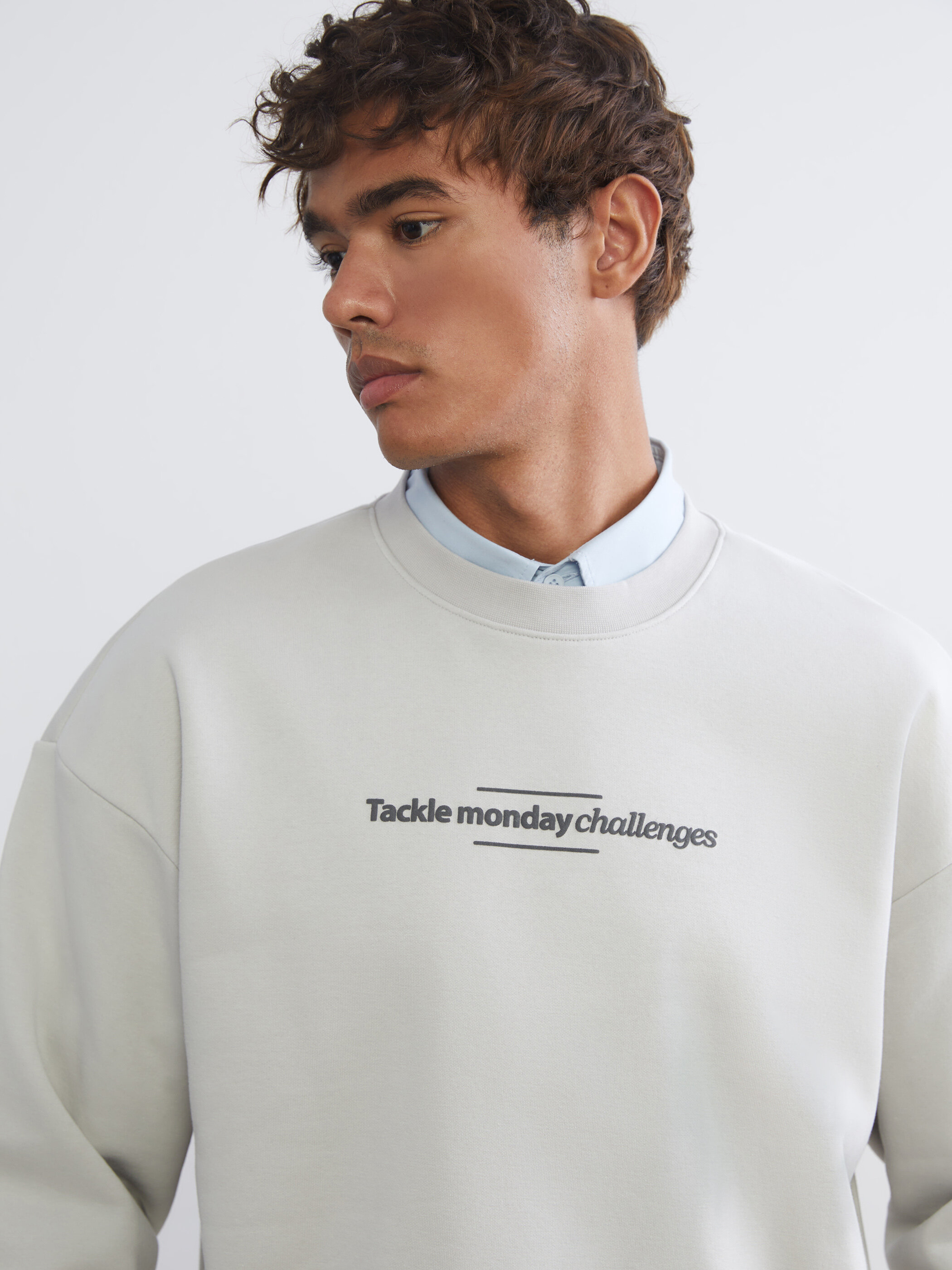 Trikotaj sweatshirt — boz