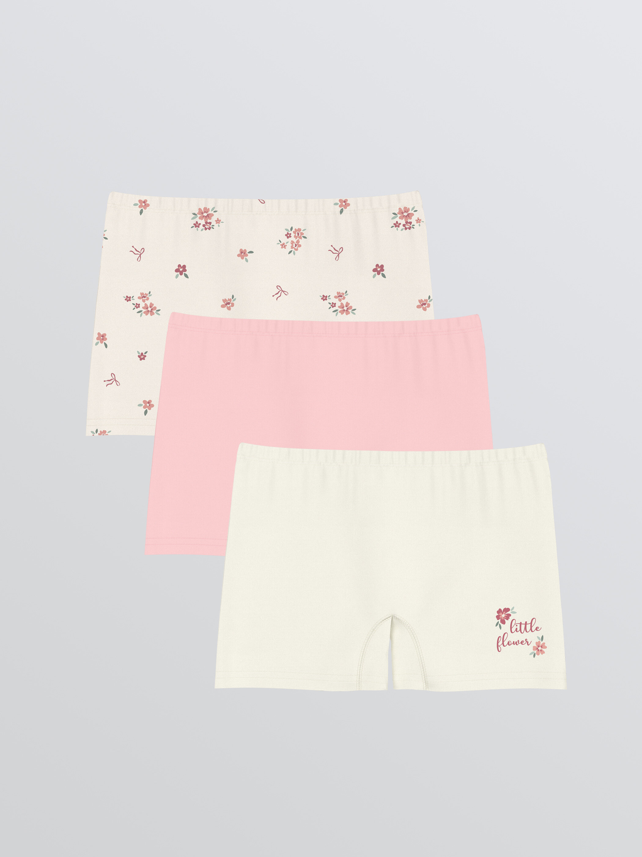 Trikotaj boxer — krem printli