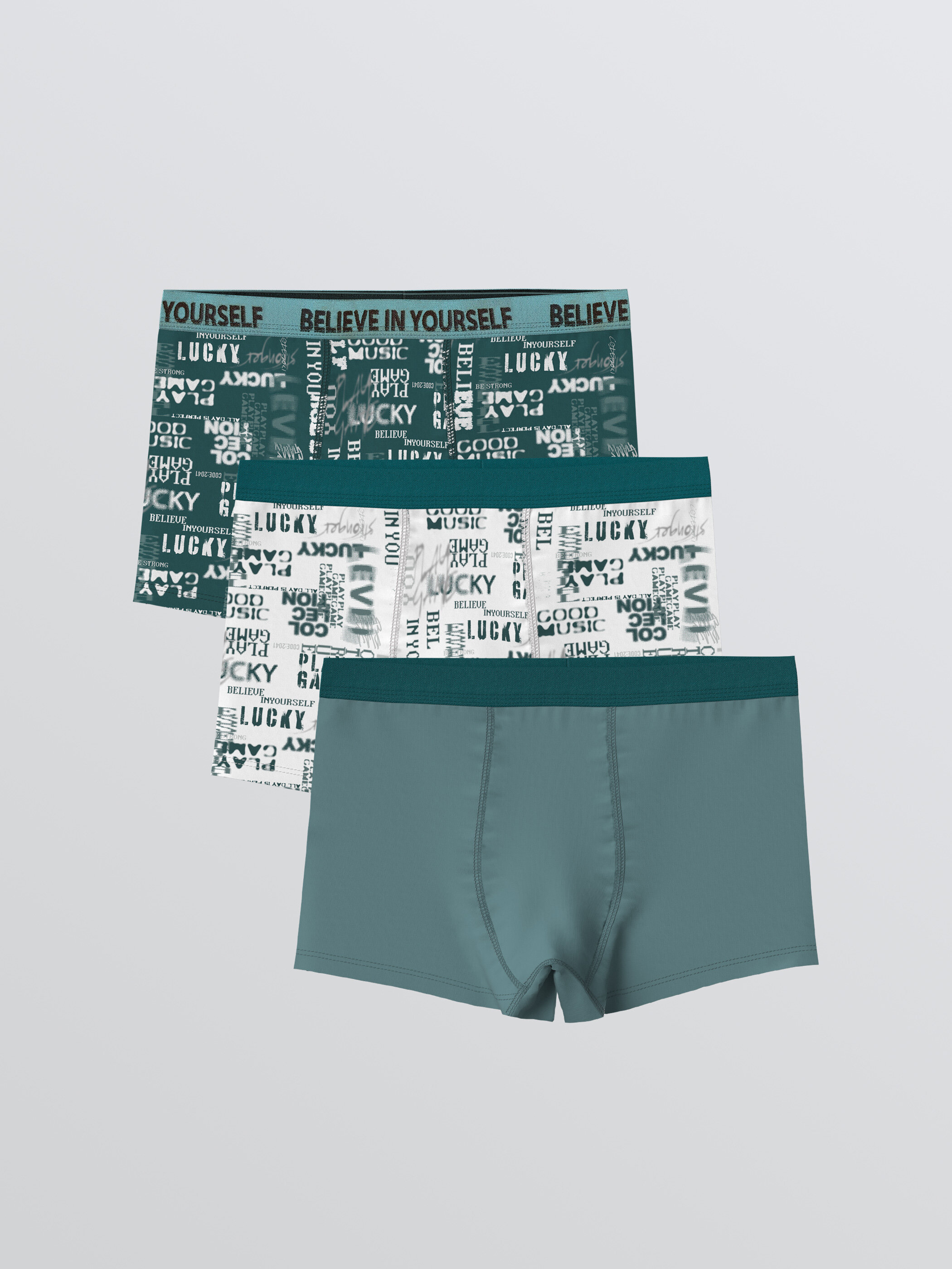 Trikotaj boxer — orta yaşıl