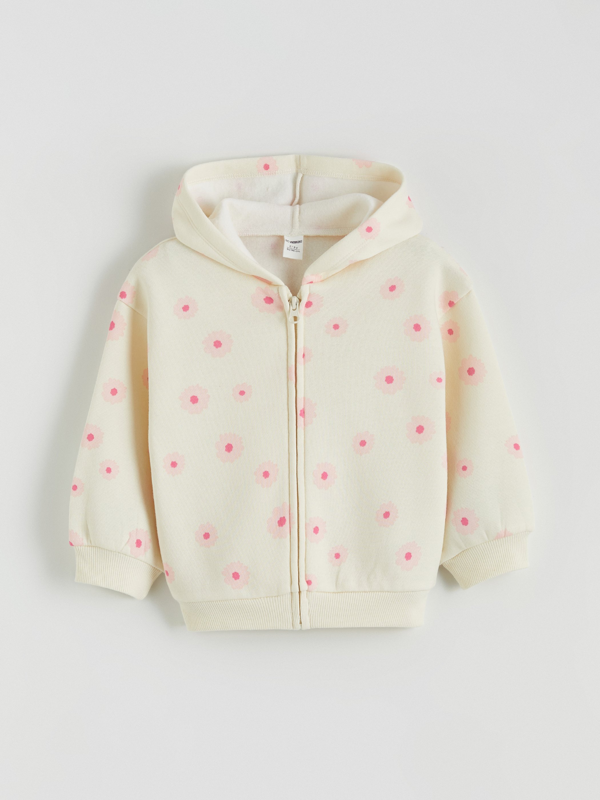 Trikotaj hirka — ekru printli
