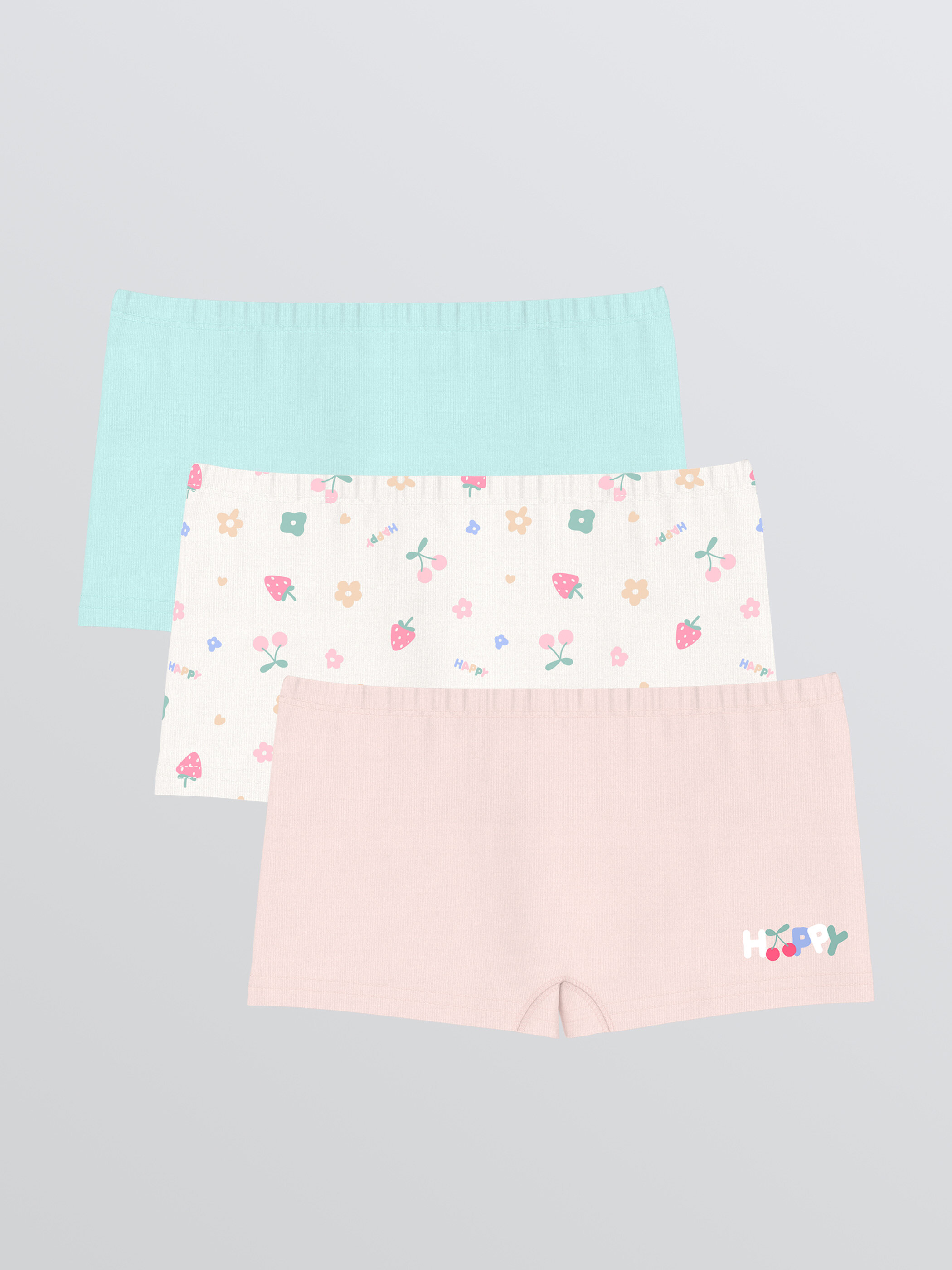 Trikotaj boxer — krem printli