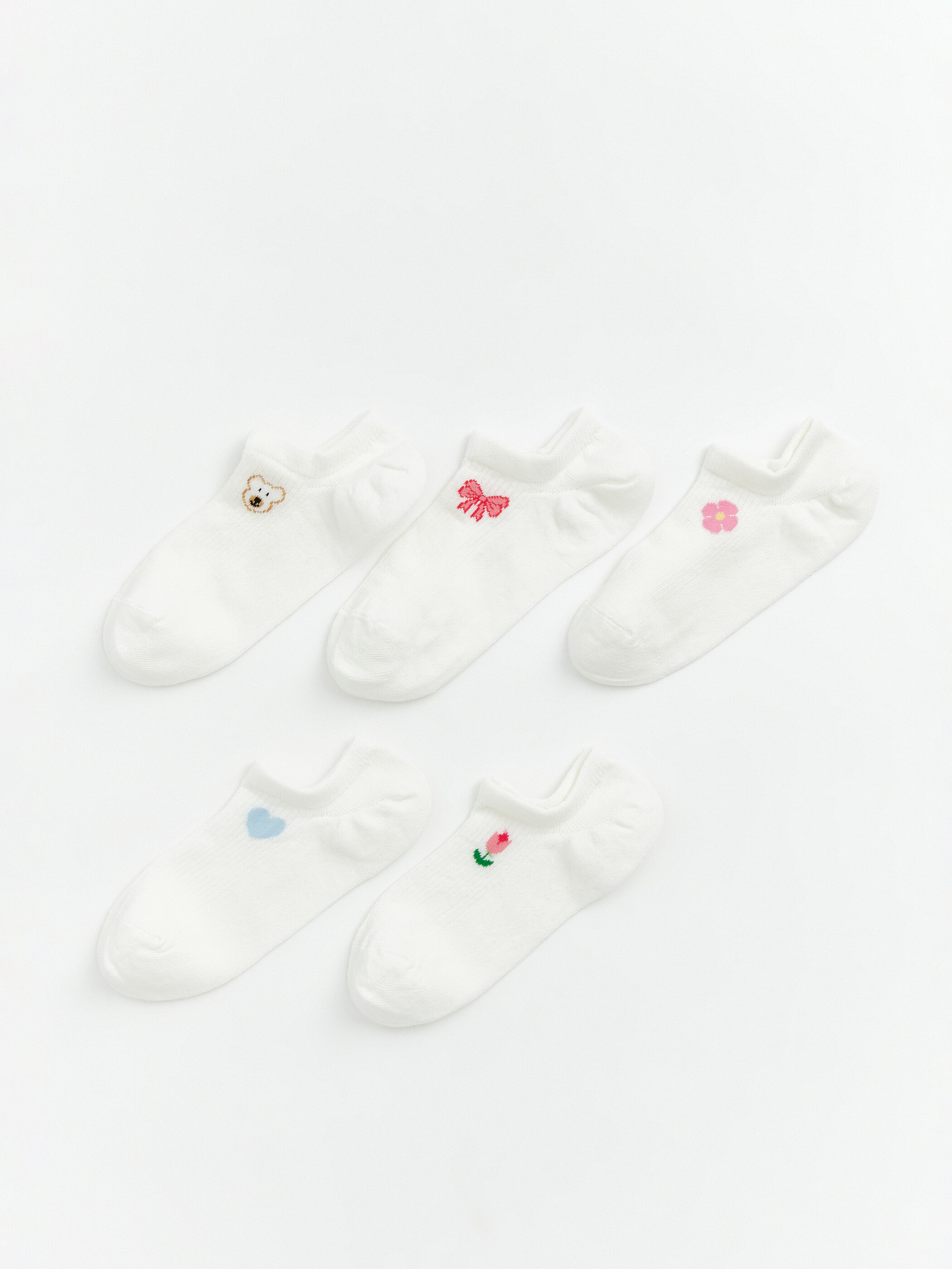 Aksesuar corab patik — ekru