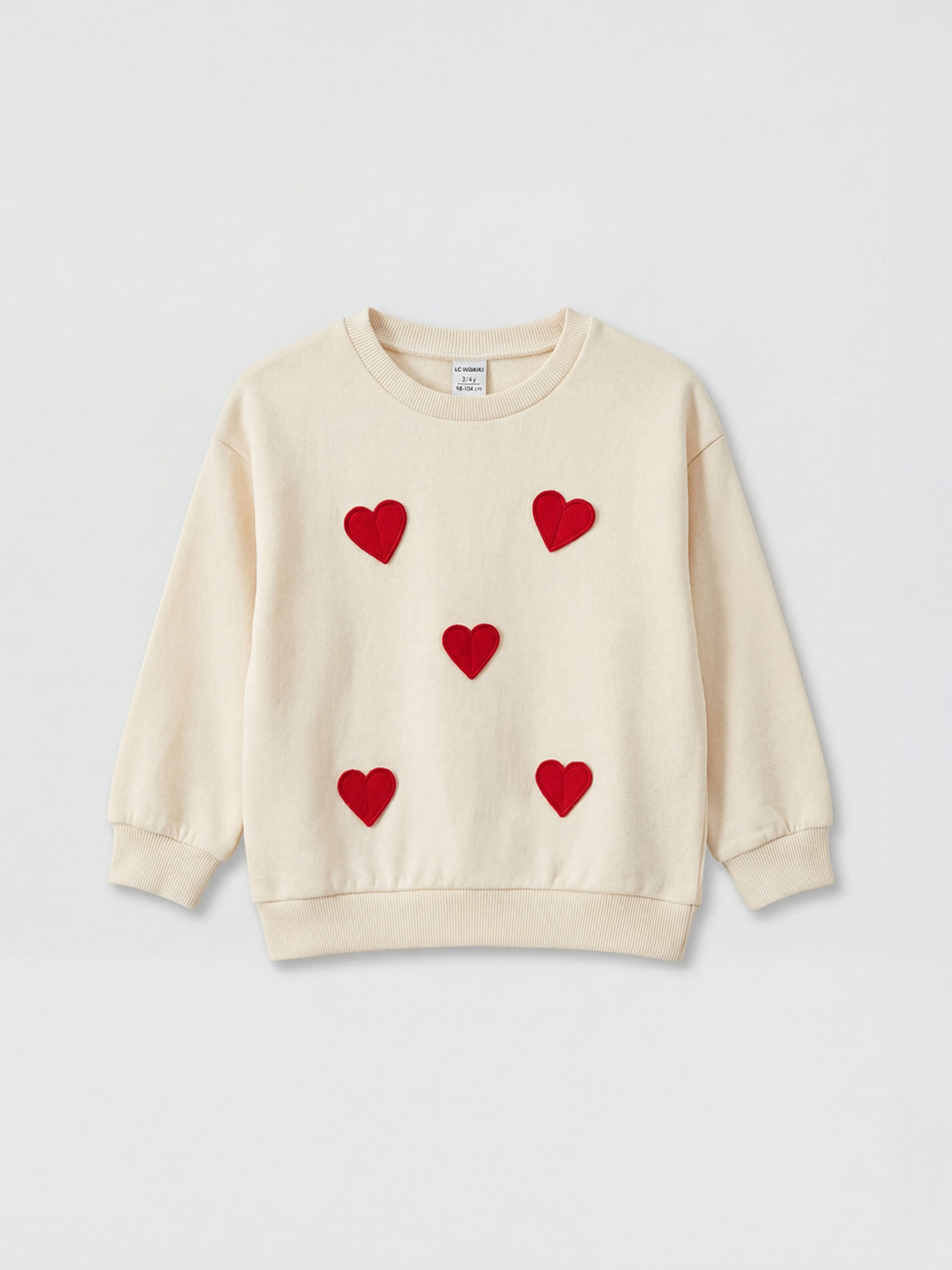 Trikotaj sweatshirt — krem