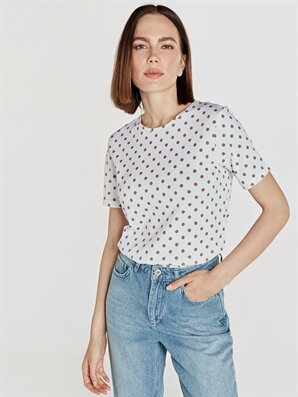 Pamuklu Puantiyeli Tiş&ouml;rt - Konsinye